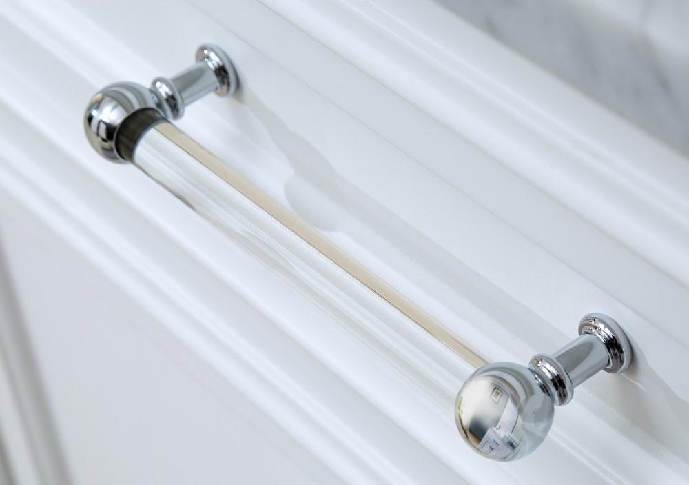 Derby 30" Solid White Single Sink Bathroom Vanity With Matching Framed Mirror Vanity Water Creation 