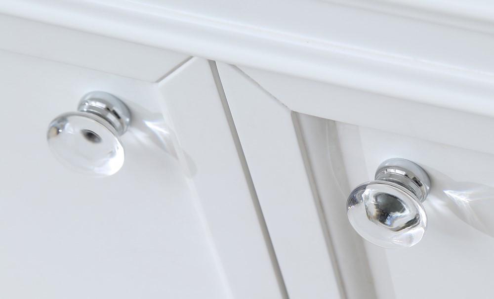 Derby 30" Solid White Single Sink Bathroom Vanity With Matching Framed Mirror Vanity Water Creation 