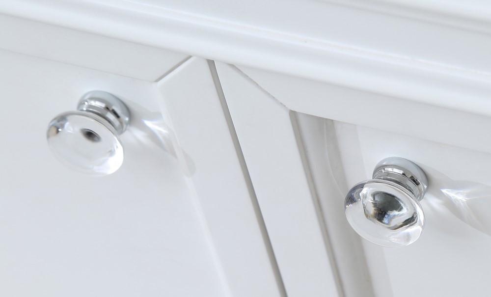 Derby 72" Solid White Double Sink Bathroom Vanity Only Vanity Water Creation 