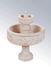 Thumbnail for Deruta Two Tier Cast Stone Outdoor Garden Fountains Fountain Tuscan 