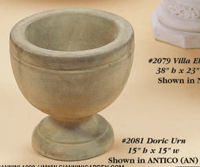 Thumbnail for Doric Urn Cast Stone Outdoor Garden Planter Planter Tuscan 