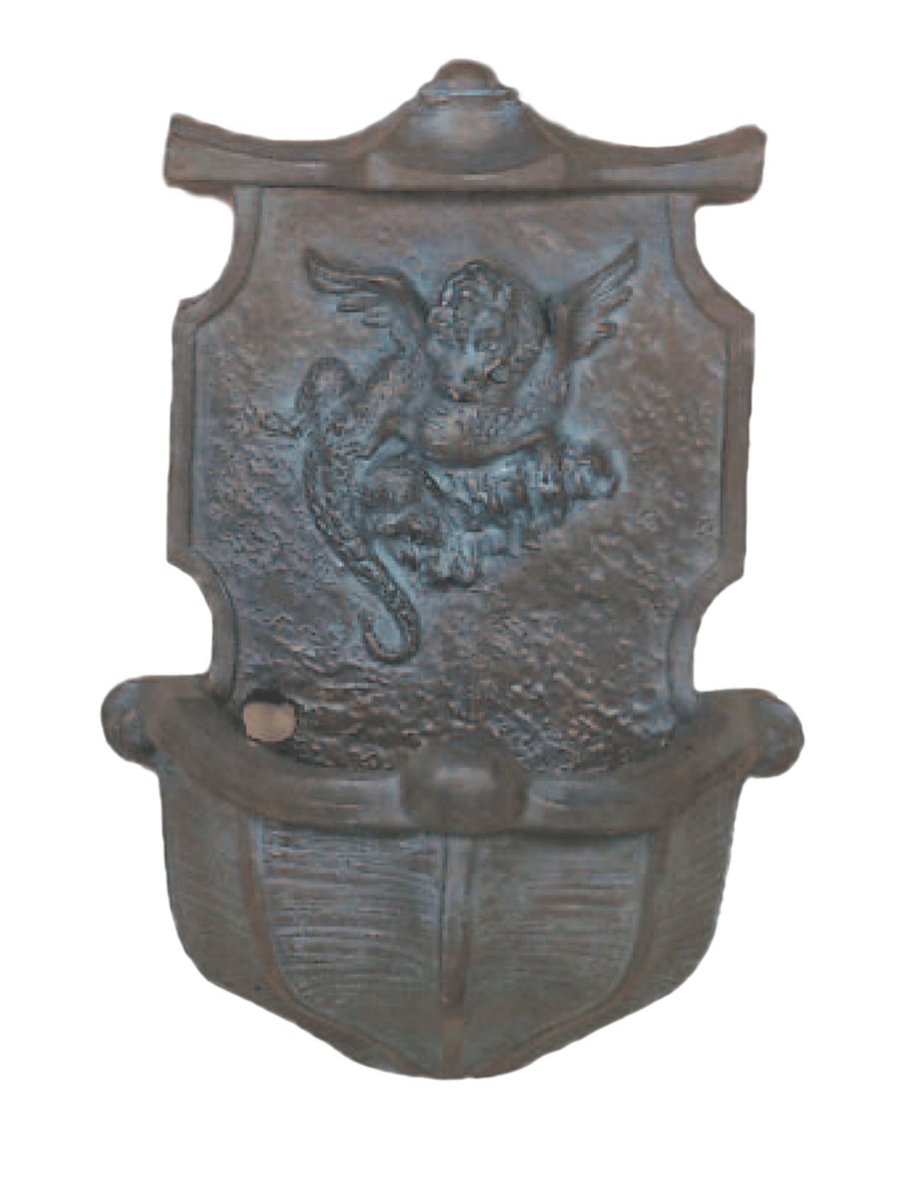 Dragon Wall Cast Stone Outdoor Garden Fountains With Spout Fountain Tuscan 