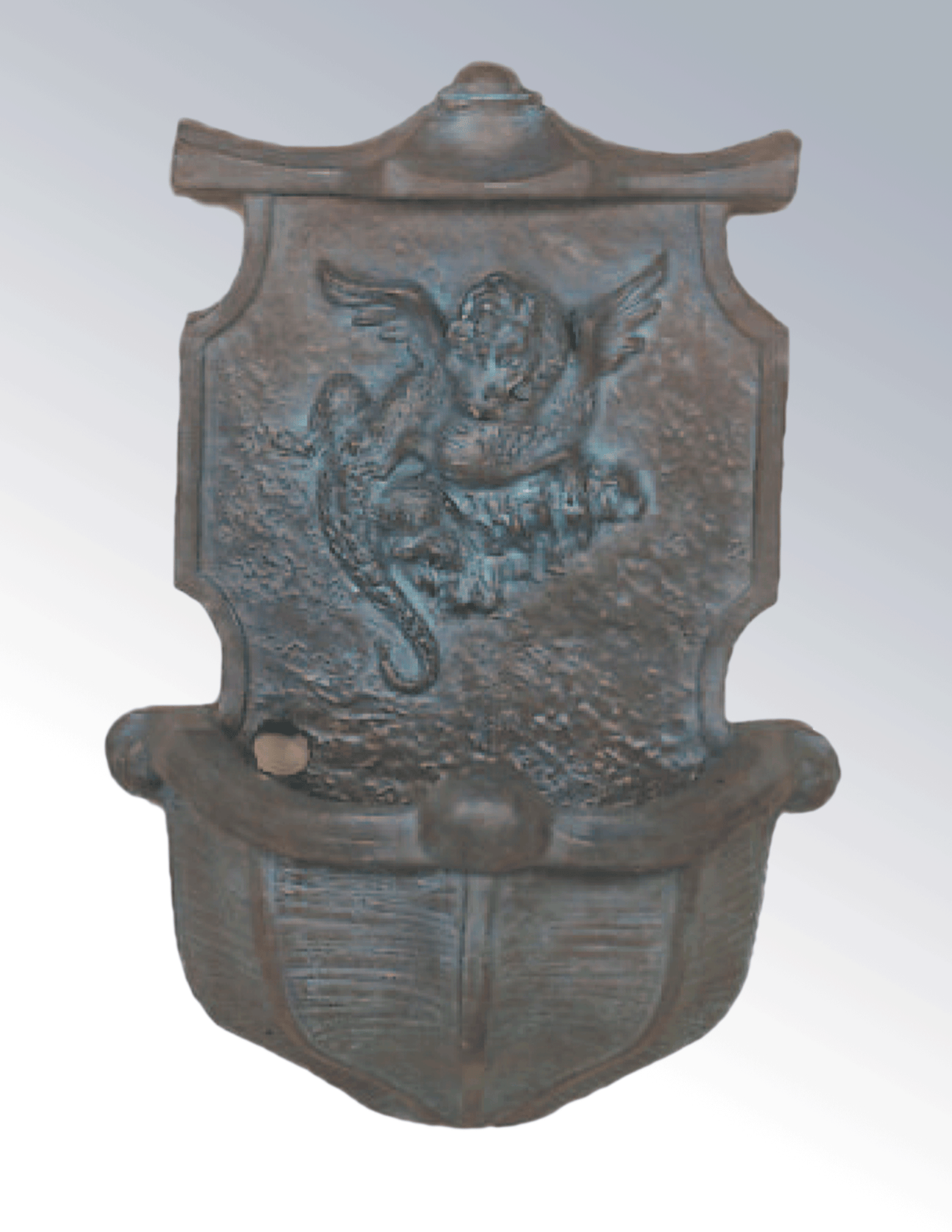Dragon Wall Cast Stone Outdoor Garden Fountains With Spout Fountain Tuscan 
