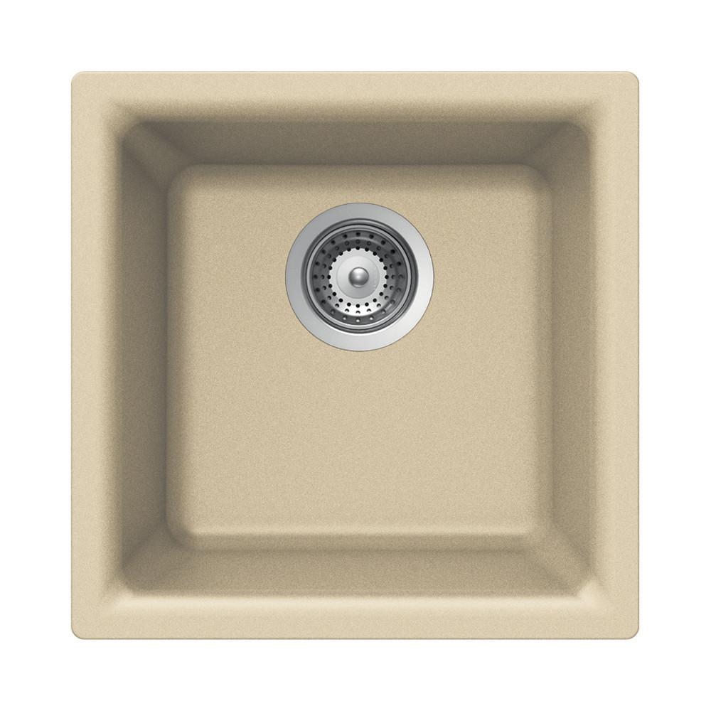 Houzer E-100U SAND Quartztone Series Granite Dual Mount Bar/Prep Sink, Sand Kitchen Sink - Dual Mount Houzer 