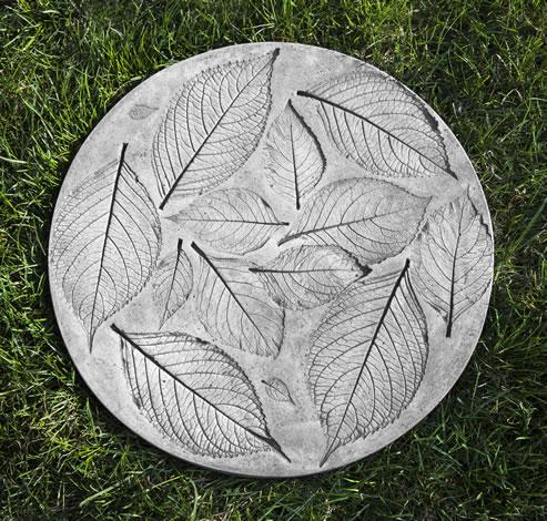 Campania International Cast Stone Hydrangea Leaf Stepper Stone Series Campania International 