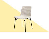 Thumbnail for Ella Modern Dining Chair with Matte Black Steel Legs for Kitchen, Living Room and Dining Room (Set of 2, Beige Upholstered Seat) Dining Chair Gingko 