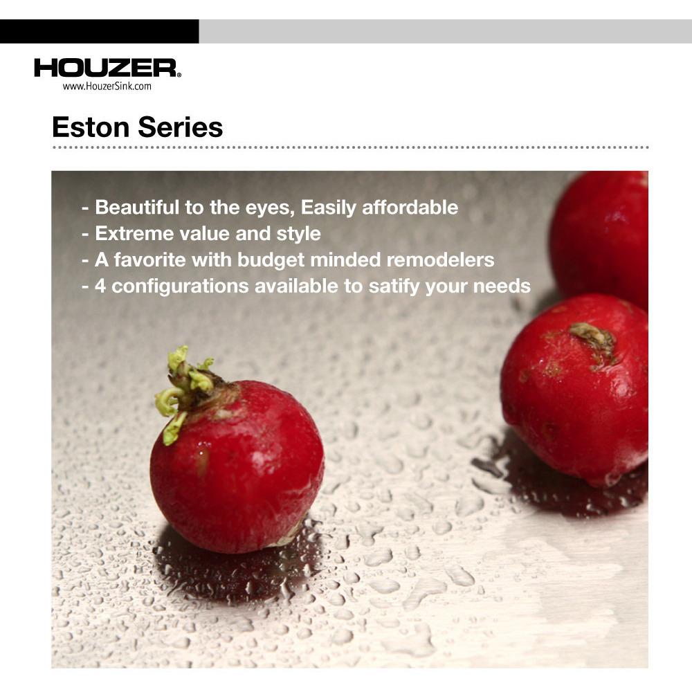 Houzer Elite Series Undermount Stainless Steel Single Bowl Kitchen Sink Kitchen Sink - Undermount Houzer 