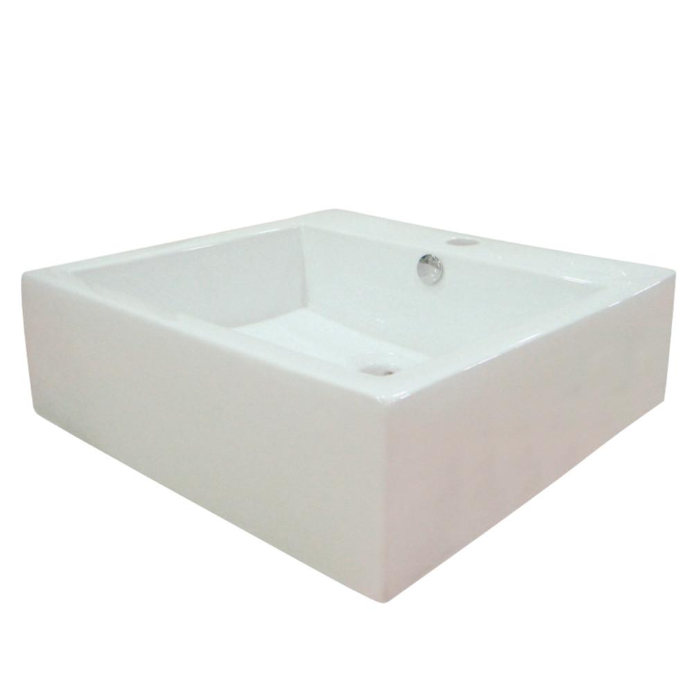 Fauceture EV4042 Commodore Vessel Sink, White Bathroom Sink Kingston Brass White 