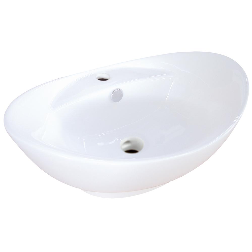 Fauceture EV4080 Harmon Vessel Sink, White Bathroom Sink Kingston Brass Default Title 