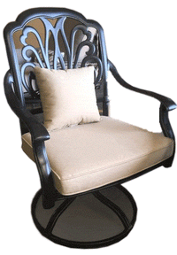 Thumbnail for Elisabeth Swivel Rocker Plus Outdoor Furniture Tuscan 