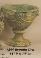 Espana Urn Cast Stone Outdoor Garden Planter Planter Tuscan 