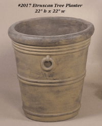 Thumbnail for Etruscan Tree Planter Cast Stone Outdoor Garden Planter Planter Tuscan 