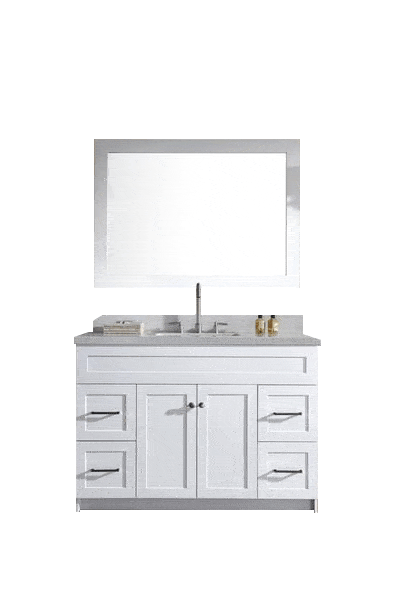 Ariel Hamlet 49" Single Sink Bathroom Decor Vanity Set with Quartz Countertop Vanity ARIEL 
