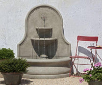 Thumbnail for Estancia Outdoor Stone Garden Wall Fountain Fountain Campania International 