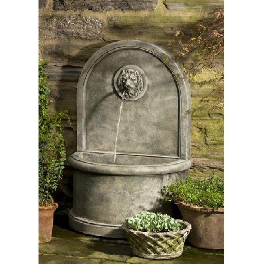 Lion Outdoor Wall Garden Fountain Fountain Campania International 