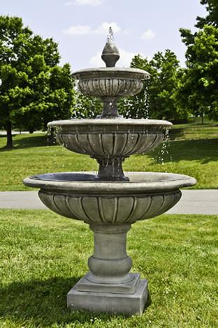 Three Tier Longvue Outdoor Garden Fountains Fountain Campania International 
