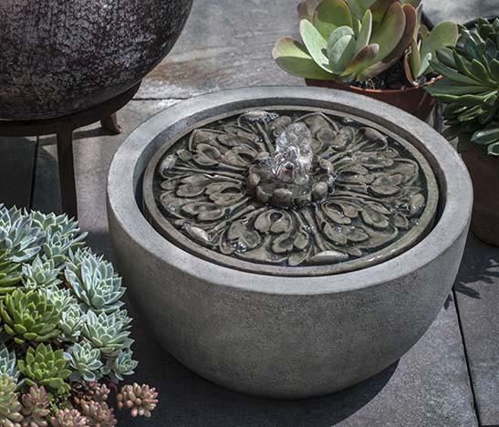 M-Series Medallion Outdoor Garden Fountains Fountain Campania International 