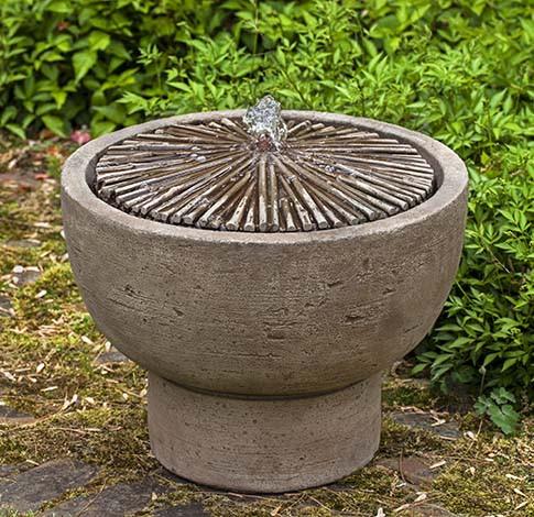 Bamboo Pot Outdoor Garden Water Fountain Fountain Campania International 