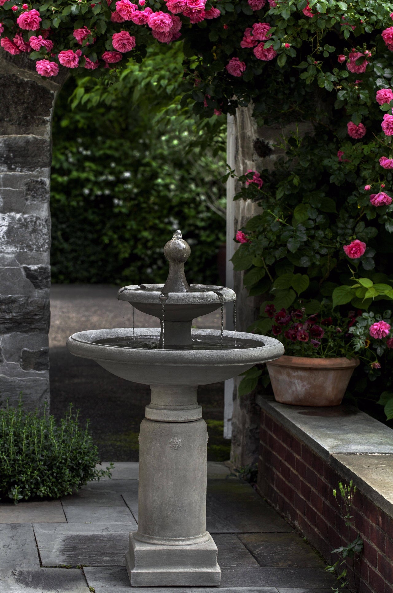 Campania International Cast Stone Westover Fountain Fountain Campania International 