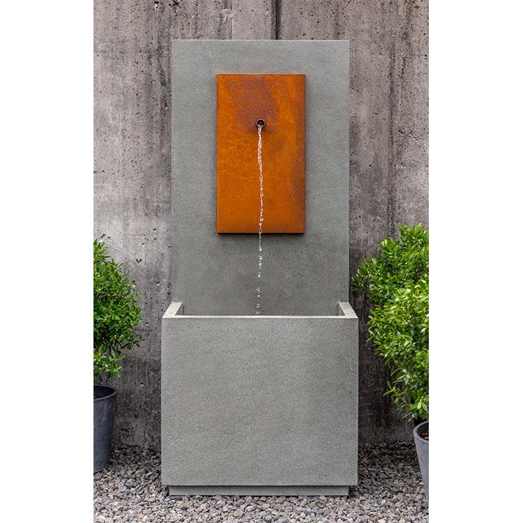 Campania International Cast Stone MC Fountain - Corten Steel (CS) Fountain Campania International 