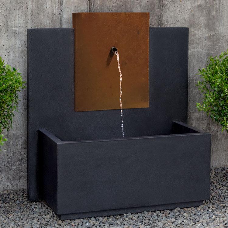 Campania International Cast Stone MC Fountain - Corten Steel (CS) Fountain Campania International 