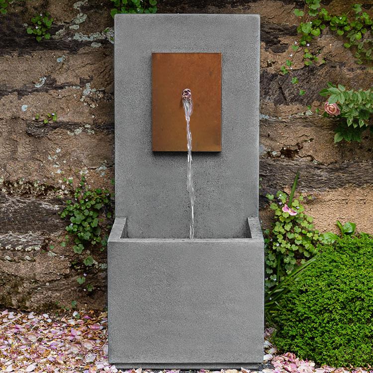 Campania International Cast Stone MC 4 Fountain – Corten Steel Fountain Campania International 