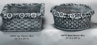 Thumbnail for Flower Box Cast Stone Outdoor Garden Planter Planter Tuscan 