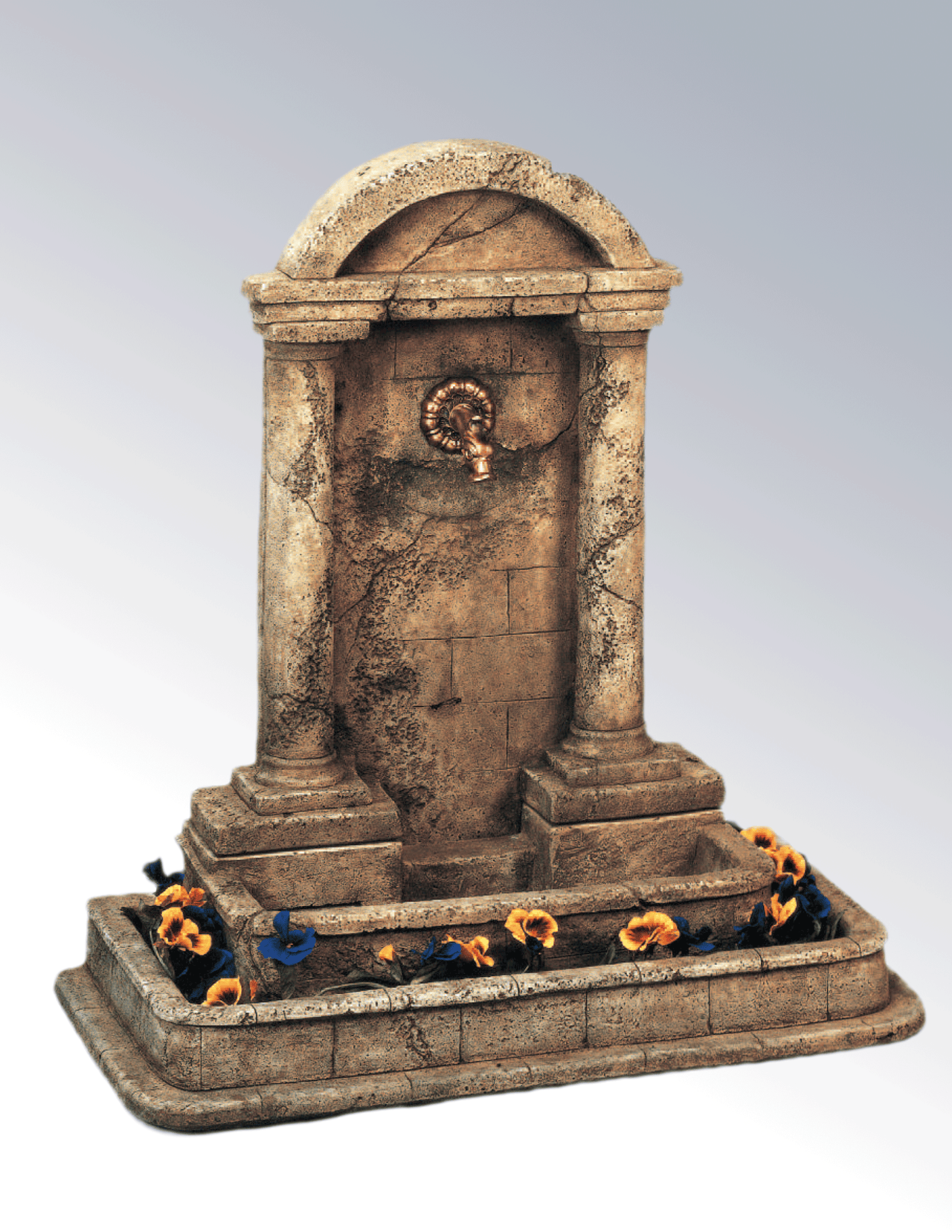 Foro Romano For Bronze Spout Cast Stone Outdoor Garden Fountain With Spout Fountain Tuscan 