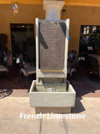 Thumbnail for Anduze Pot Large Outdoor Cast Stone Planter Planter Tuscan French Limestone (FL) 