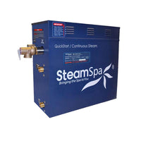 Thumbnail for SteamSpa IN450GD-A Indulgence 4.5 KW QuickStart Acu-Steam Bath Generator Package with Built-in Auto Drain in Polished Gold Steam Generators SteamSpa 