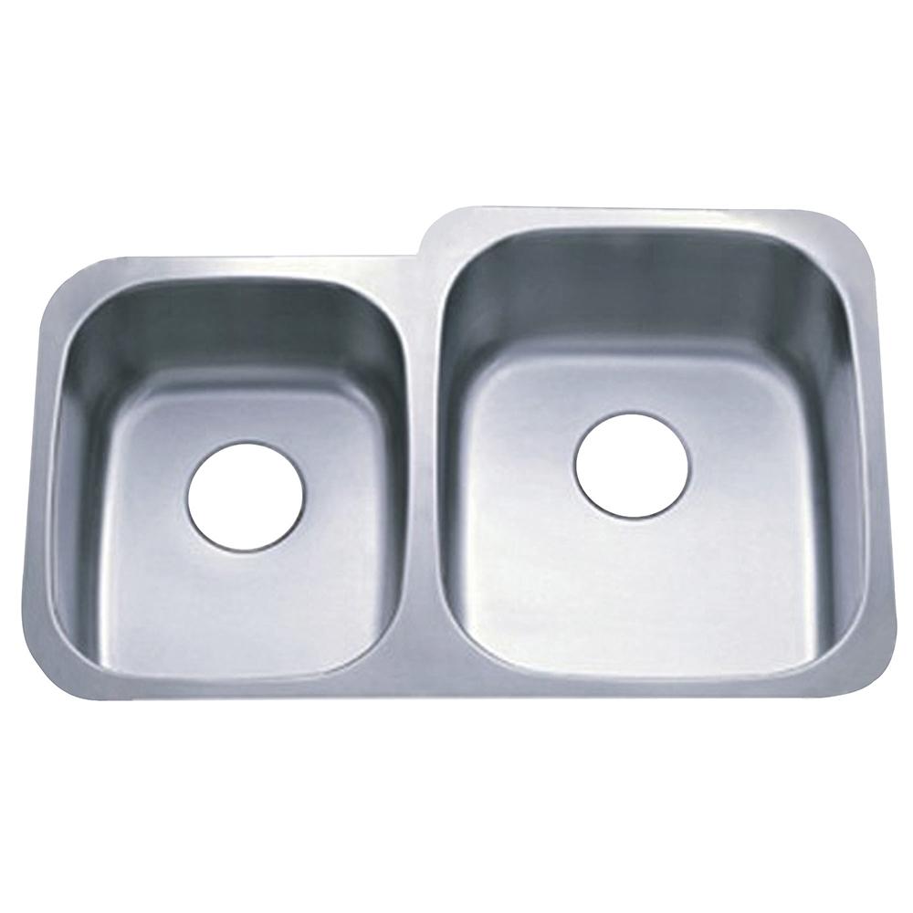 Gourmetier GKUD3221RH Undermount Double Bowl Kitchen Sink Kitchen Sink Kingston Brass Default Title 
