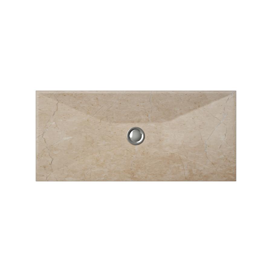 Cantrio Travertine Rectangle Vessel Bathroom Sink Stone Series Cantrio 