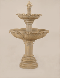 Thumbnail for Acquarossa Two Tier Cast Stone Outdoor Garden Fountain Fountain Tuscan 