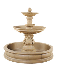 Thumbnail for Chelsea Garden Pond Cast Stone Outdoor Fountain Fountain Tuscan 