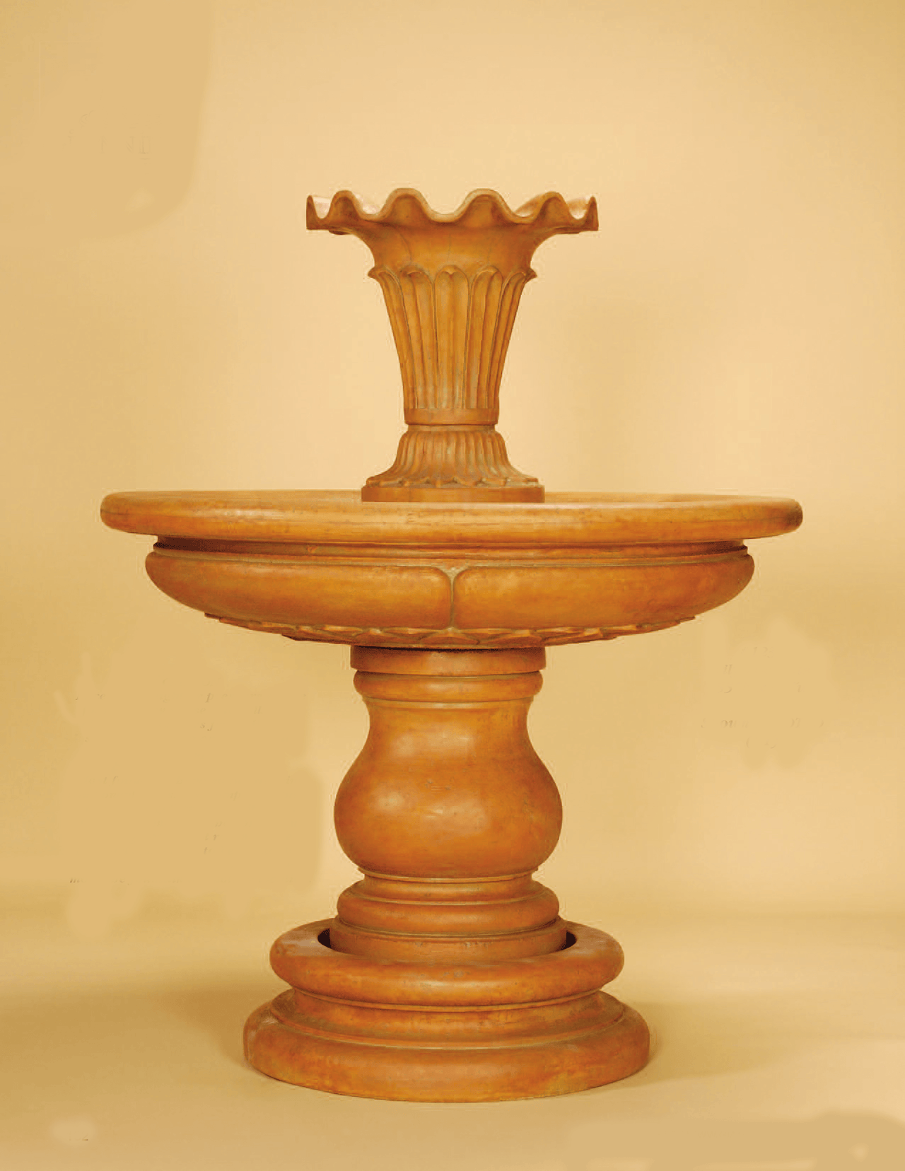 Lily Cast Stone Outdoor Fountain Fountain Tuscan 