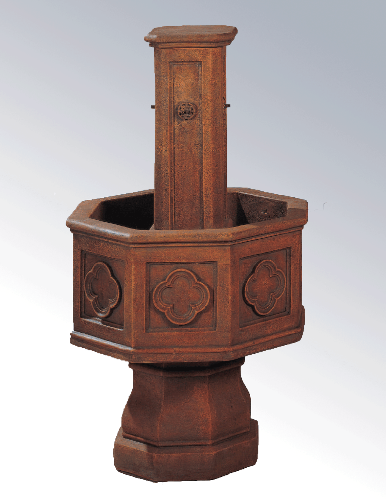 Gothica Cast Stone Outdoor Garden Fountains With Spout Fountain Tuscan 