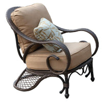 Thumbnail for Grand Bonaire Weave Outdoor Club Chair Outdoor Furniture Tuscan 