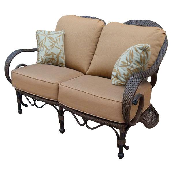Grand Bonaire Weave Outdoor Loveseat Outdoor Furniture Tuscan 