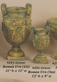 Thumbnail for Greco Roman Urn Cast Stone Outdoor Garden Planter Planter Tuscan 