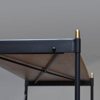 Thumbnail for Hudson Industrial Standard Bookcase - Oak/Gray Bookcase Gingko 