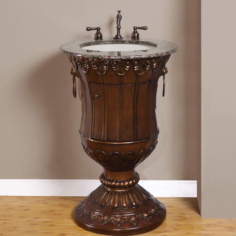 Silkroad 23" Traditional Single Sink Bathroom Vanity Vanity Silkroad Exclusive 