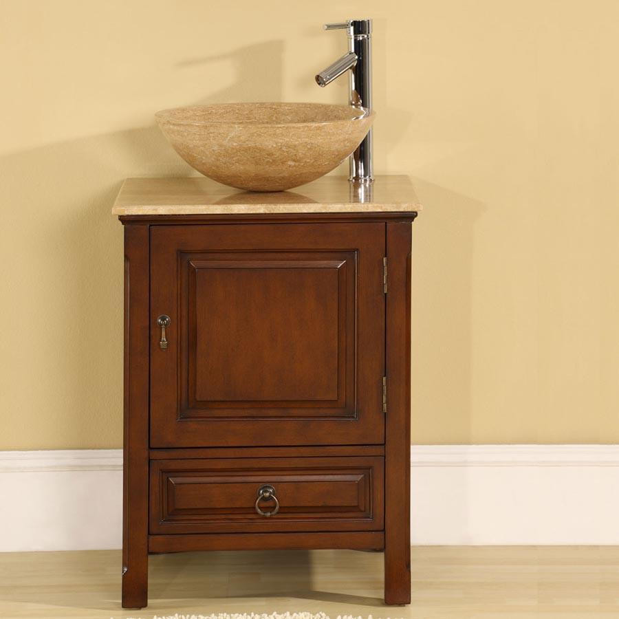 Silkroad 22" Transitional Single Sink Bathroom Vanity Vanity Silkroad Exclusive 