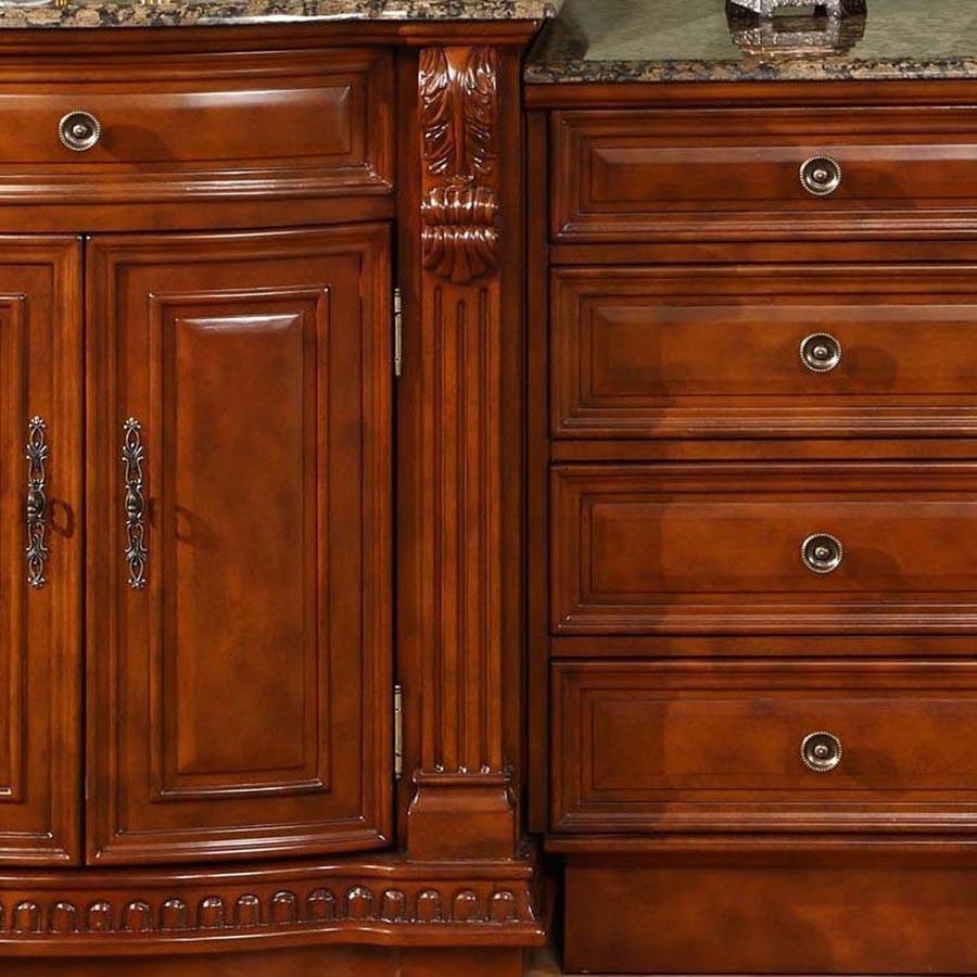 Silkroad 53" Traditional Single Sink Bathroom Vanity Vanity Silkroad Exclusive 