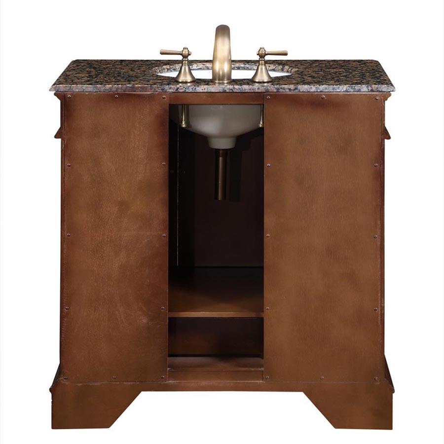 Silkroad 36" Transitional Single Sink Bathroom Vanity Vanity Silkroad Exclusive 