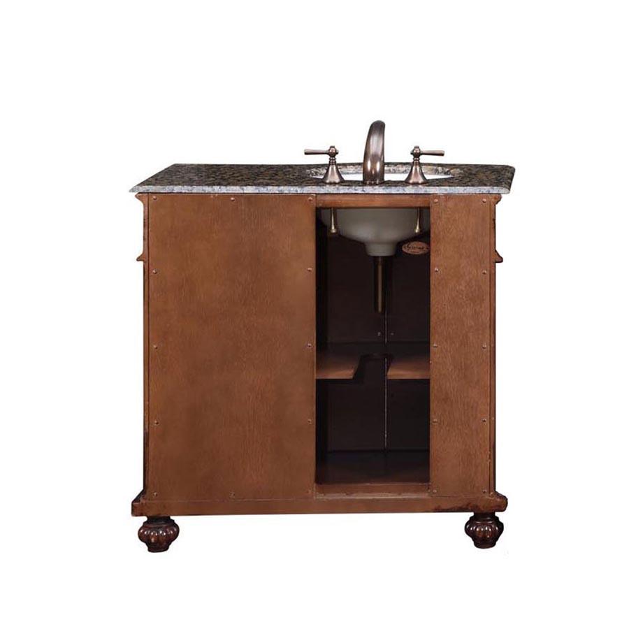 Silkroad 36" Traditional Single Sink Bathroom Vanity Vanity Silkroad Exclusive 