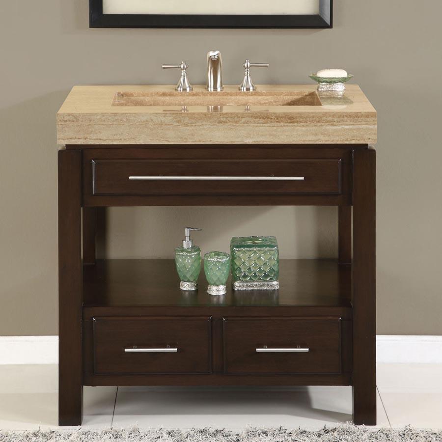 Silkroad 36" Modern Single Sink Bathroom Vanity Vanity Silkroad Exclusive 