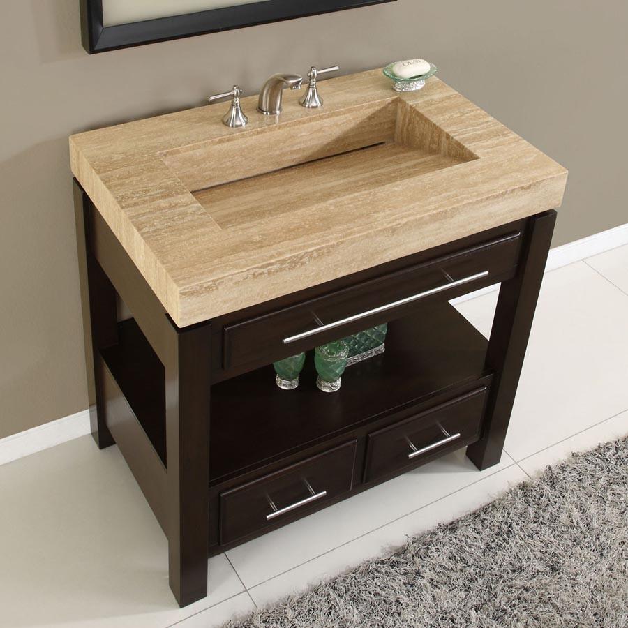 Silkroad 36" Modern Single Sink Bathroom Vanity Vanity Silkroad Exclusive 