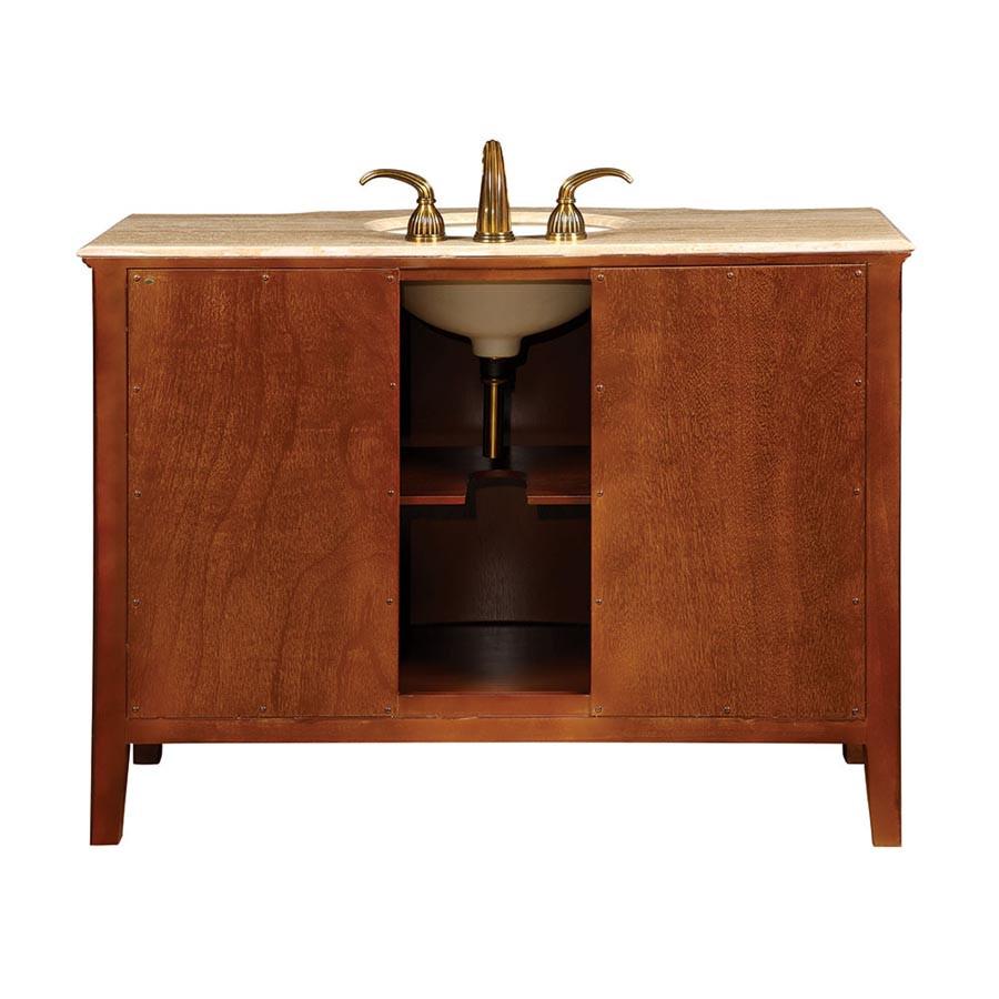 Silkroad 48" Transitional Single Sink Bathroom Vanity Vanity Silkroad Exclusive 