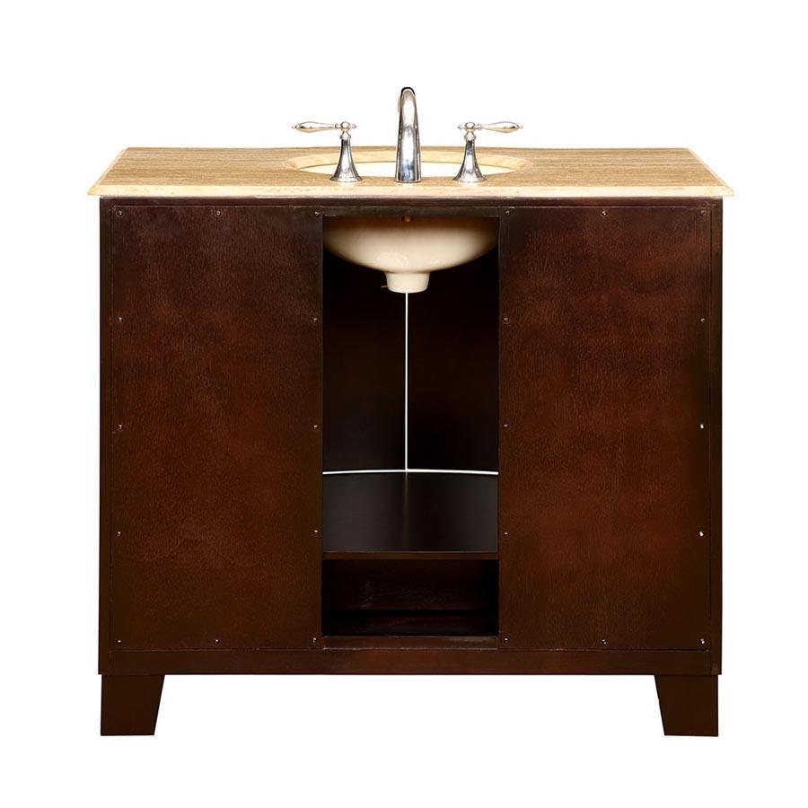 Silkroad 40" Transitional Single Sink Bathroom Vanity Vanity Silkroad Exclusive 