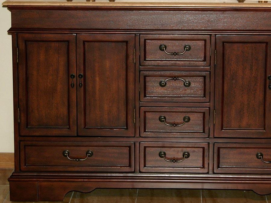 Silkroad 60" Traditional Double Sink Bathroom Vanity Vanity Silkroad Exclusive 